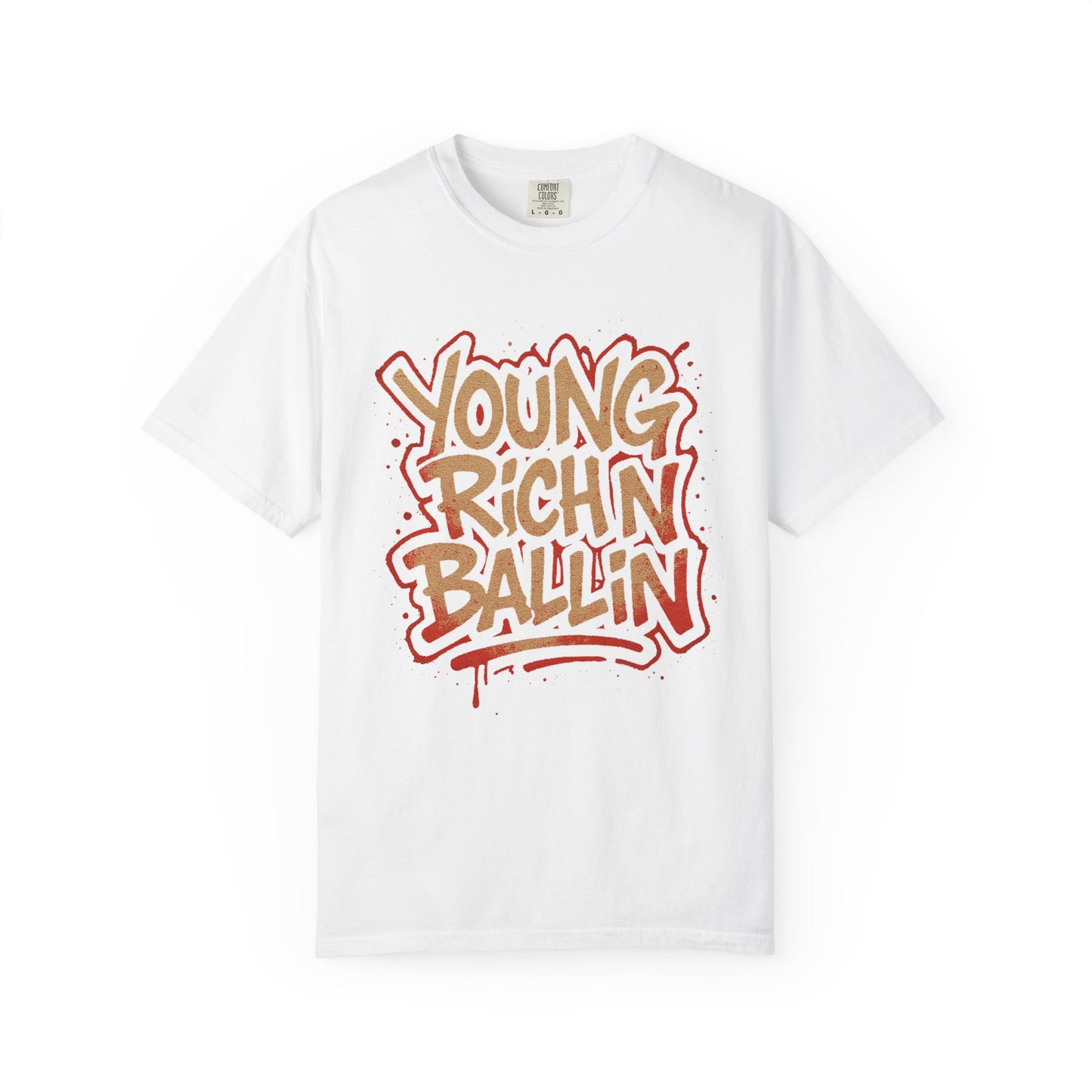 Young Richn Ballin graffiti T-shirt | Streetwear hip hop slogan tee