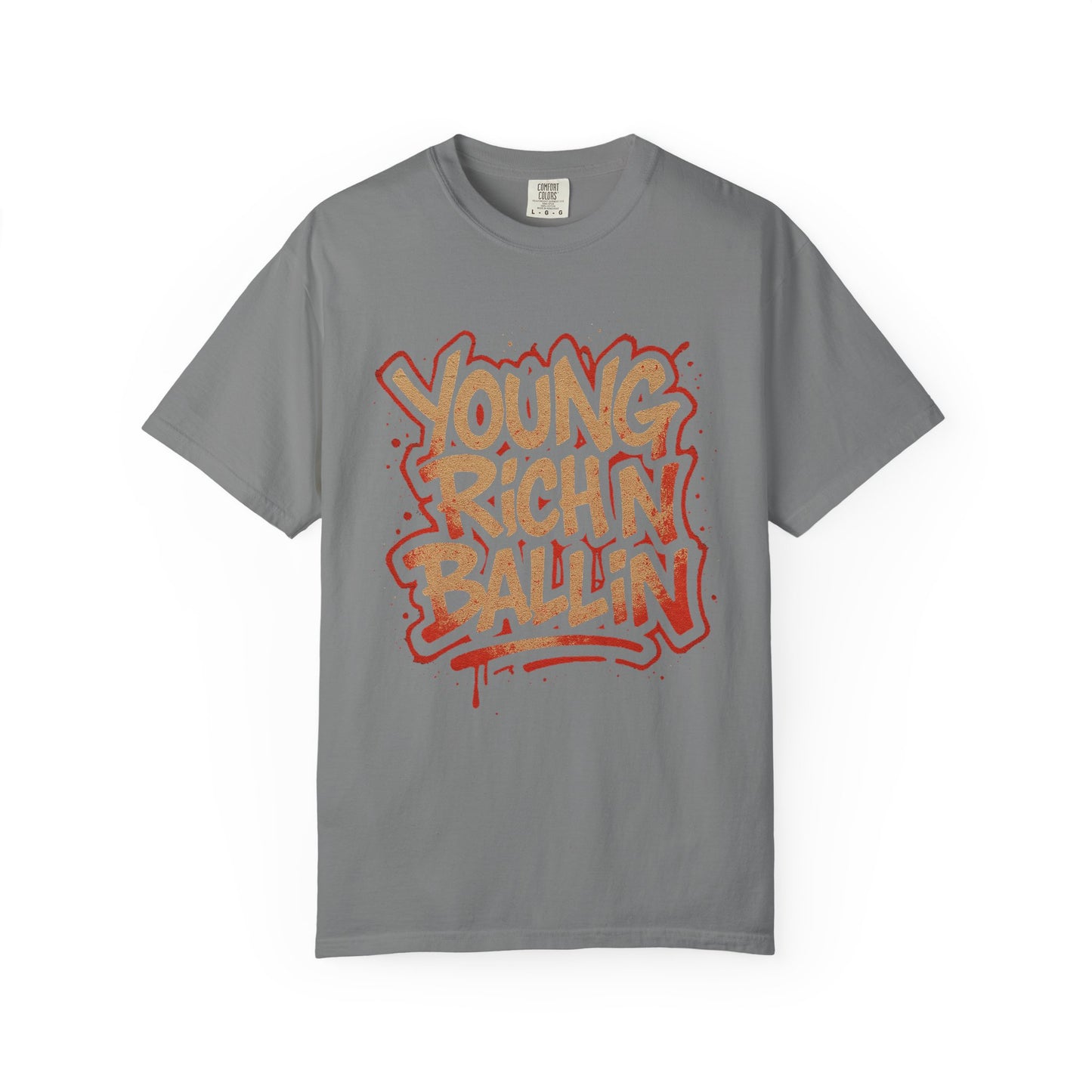 Young Richn Ballin graffiti T-shirt | Streetwear hip hop slogan tee