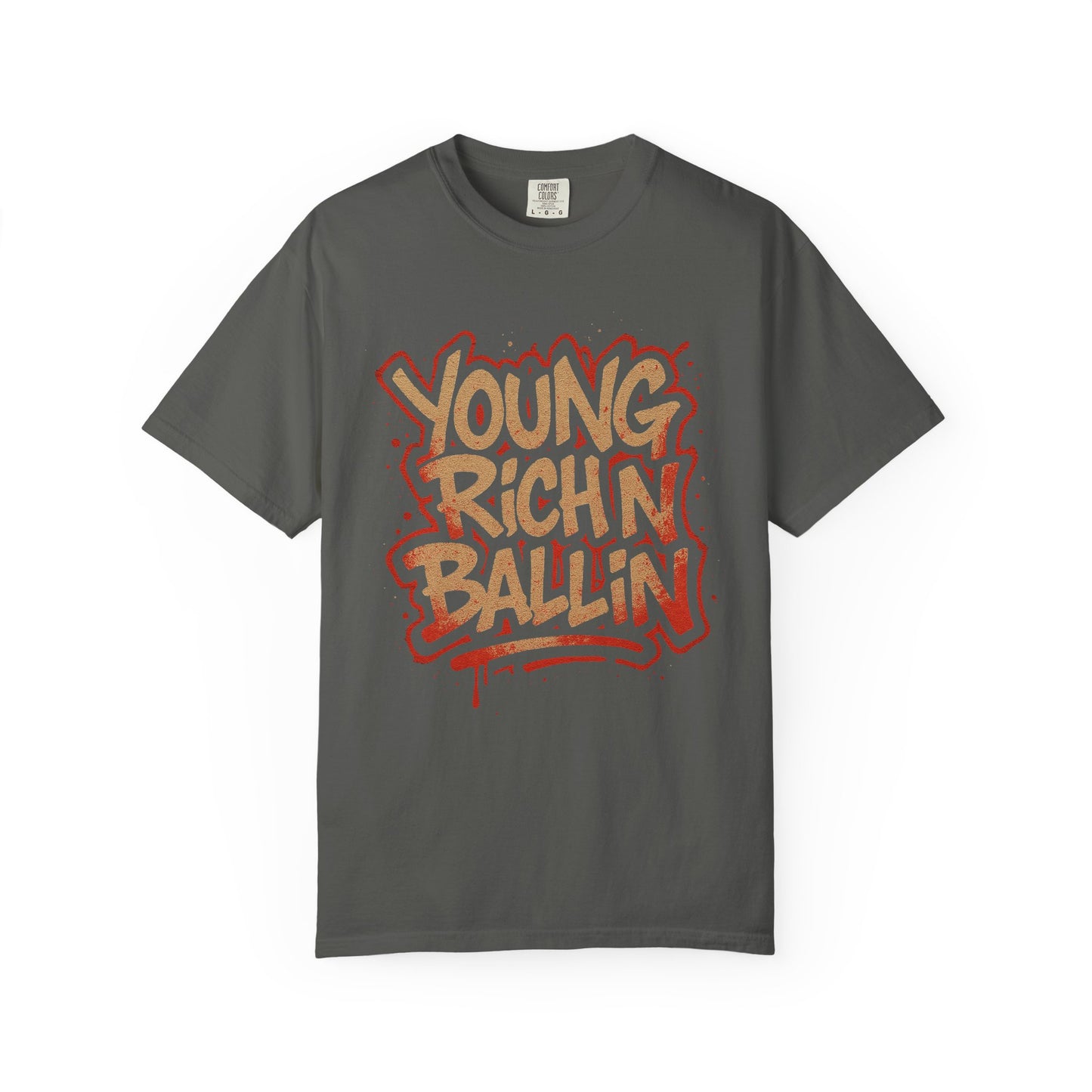 Young Richn Ballin graffiti T-shirt | Streetwear hip hop slogan tee