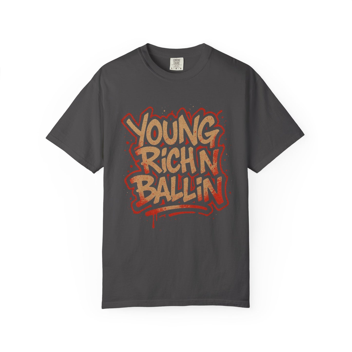 Young Richn Ballin graffiti T-shirt | Streetwear hip hop slogan tee