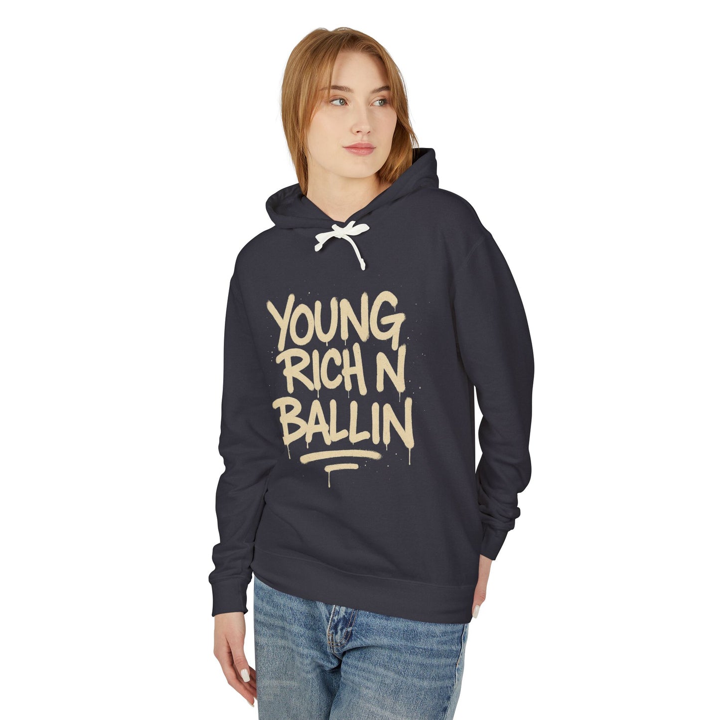Young Rich N Ballin Hoodie | Streetwear Script Graphic